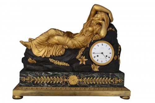 Ariadne, pendule Empire signée RAVRIO-MESNIL