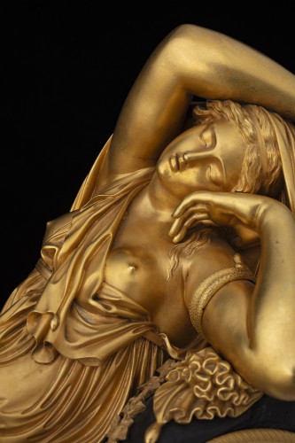 Empire - Ariadne, pendule Empire signée RAVRIO-MESNIL