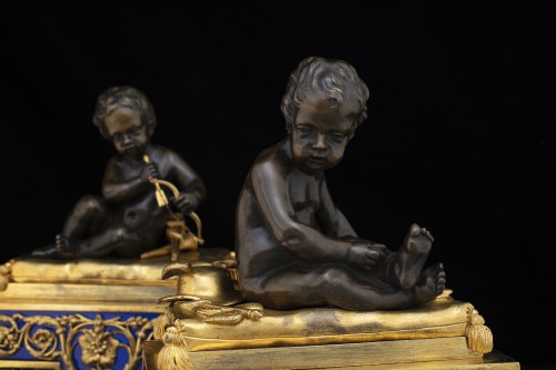 Cupidon et Mercure, Sujets en bronze d'époque Louis XVI - Galerie Francesco De Rosa