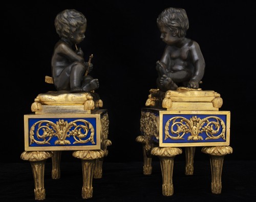 Louis XVI - Cupidon et Mercure, Sujets en bronze d'époque Louis XVI
