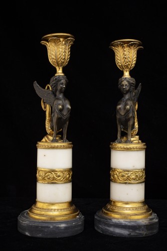 Louis XVI - Paire chandelier Russe fin du XVIIIe siècle