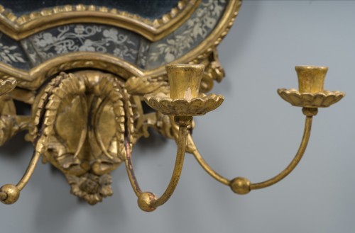 Pair of mirrors,Venive 18th century - Mirrors, Trumeau Style Louis XVI