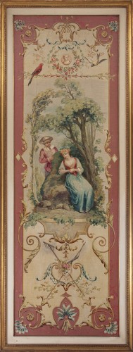 Ensemble de 4 Scénes galantes du XVIIIe siècle - Galerie Francesco De Rosa