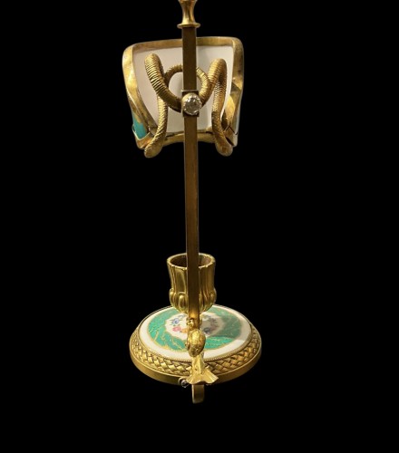19th century - “BOUGEOIR” with a Sévres porcelain lampshade