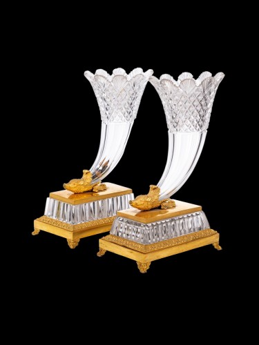 XIXe siècle - Paire de cornes d’abondance