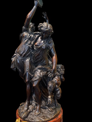  - Bacchanal, th-century French mantel clock