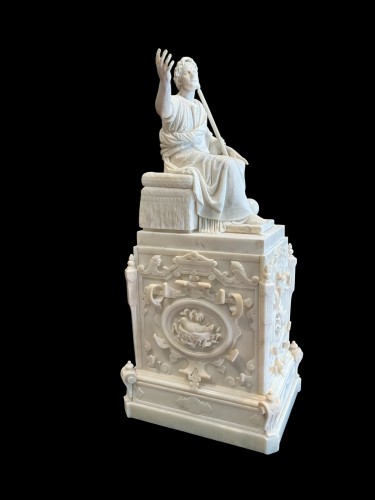 Sculpture Sculpture en Marbre - Empereur Romain, Italie fin XVIIIe siècle