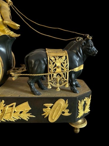 Pendule au char de Cérès - Horlogerie Style Empire