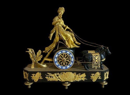 Pendule au char de Cérès - Galerie Francesco De Rosa