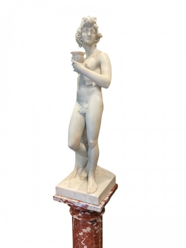 Jeune Bacchus, marbre blanc début du XIXe siècle