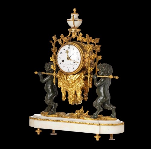 Pendulum Louis XVI “Allegory of the Grape Harvest” - Horology Style Louis XVI