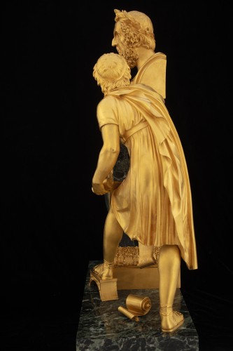 19th century - The Aeneid, French Empire Mantel clock