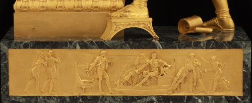 The Aeneid, French Empire Mantel clock - Empire