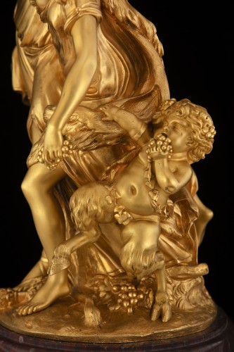 19th century - Gilt-bronze group depicting “The Bacchantes after Clodion”,