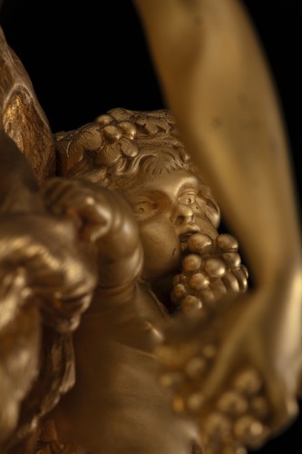  - Gilt-bronze group depicting “The Bacchantes after Clodion”,