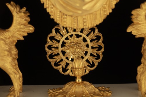 18th century - French Louis XVI pendulum clock depicting "Abundance"