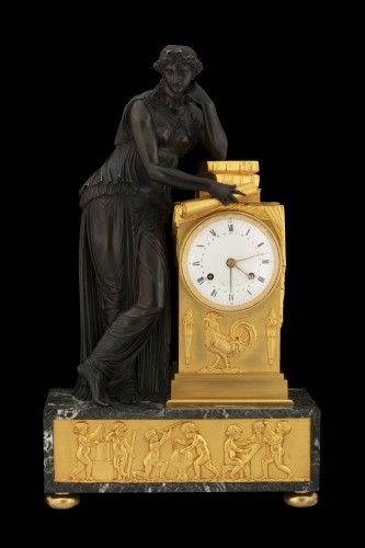 19th century - L'Étude, dial signed Dubuc Le Jeune