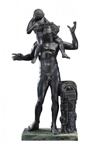 Satyre et Dionysos Enfant, Italie 1er moitié du XIXe siècle