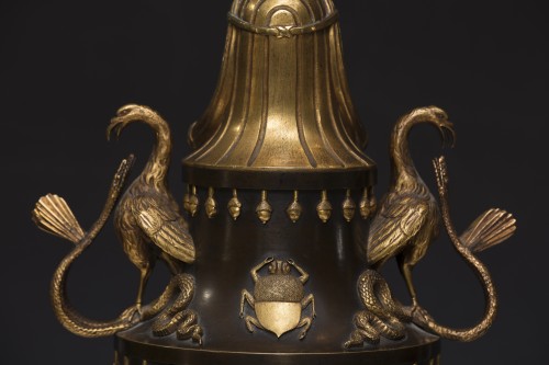 Paire de vases Osiris-Canopus, début XIXe siècle - Galerie Francesco De Rosa