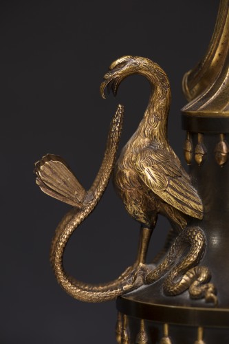 Paire de vases Osiris-Canopus, début XIXe siècle - Directoire