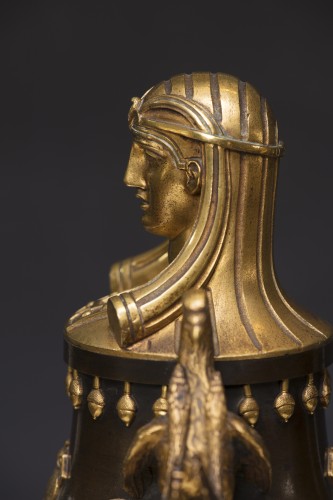 Antiquités - Paire de vases Osiris-Canopus, début XIXe siècle