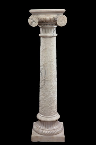 Sculpture Sculpture en Marbre - Colonne en albâtre