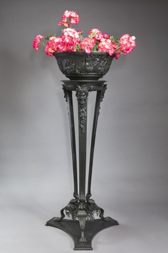 19th century - Gardener in patinated bronze