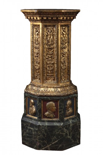 Column in painted terracotta