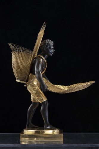 Objet de décoration Cassolettes, coupe et vase - Sculpture “Au Negre” - France époque Empire