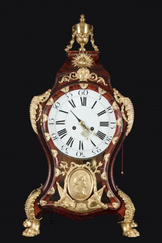 Large clock signed A.VILLACROCE ROMA - Horology Style Louis XV