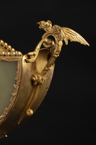 Petit Jardiniéèe en bronze doré et onyx - Galerie Francesco De Rosa