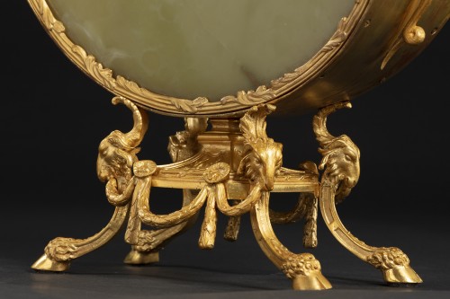 Petit Jardiniéèe en bronze doré et onyx - Napoléon III