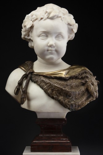  - Marble Buste en - Amédée Donatien Doublemard (1826- 1900)