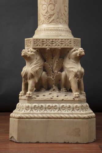 Vase á colonne en marbre - Objet de décoration Style 