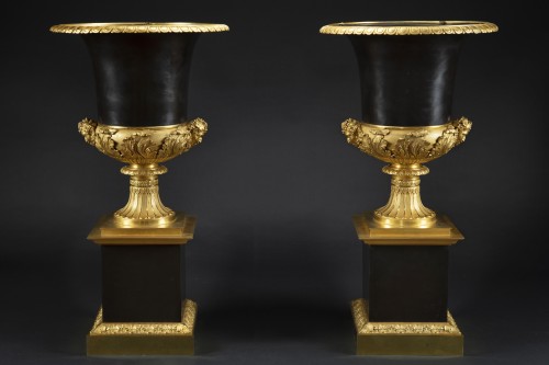Large pair of vases by P.P.  THOMIRE - 