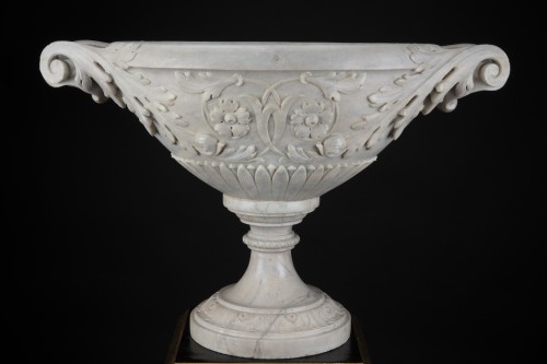 Pair marble vases - 