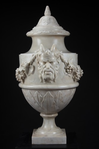 Objet de décoration Cassolettes, coupe et vase - Paire de vases en marbre