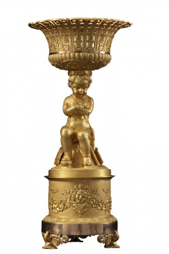 A gilt bronze table centerpiece 