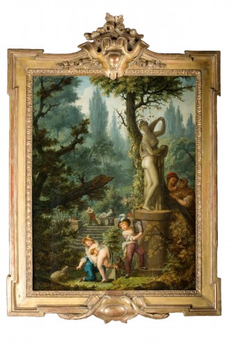 École française du 18e siècle, attribué à Jean Baptiste HUET
