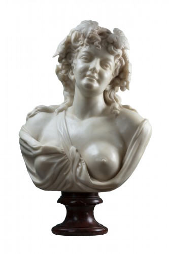 Bacchante, sculpture en marbre - Italie 19e siècle