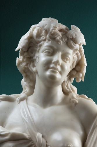 XIXe siècle - Bacchante, sculpture en marbre - Italie 19e siècle