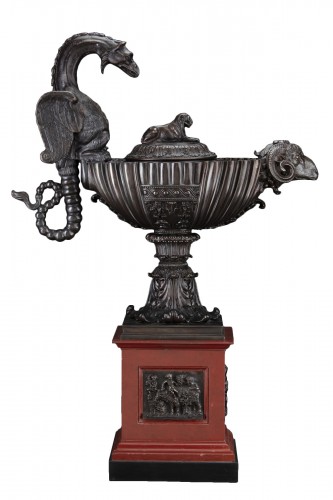 Oil Lamp  attributed to Benedetto Boschetti (Rome 1820-1880 ?)