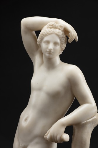 Sculpture Sculpture en Marbre - Apollon - Marbre de Carrare début du 19e siècle