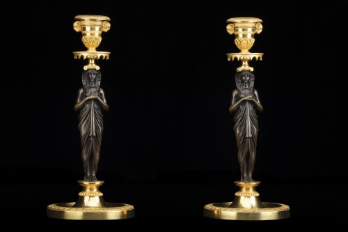 Pair candlesticks Directoire - 