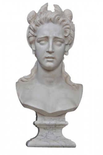Marble bust “Fauna” - Italy late 19th century