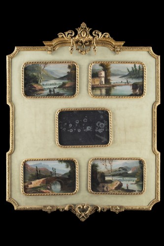 Frame with paintings and mirror - Paintings & Drawings Style 