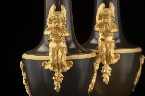 C. GALLE bronze vases - 