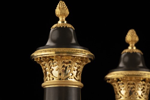 XIXe siècle - C. GALLE vases en bronze