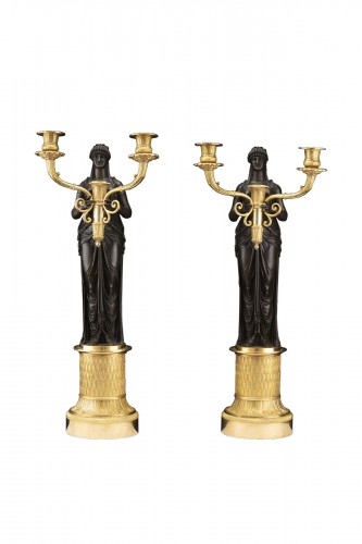 Empire bronze Candelabra attributed to P. P. Thomire