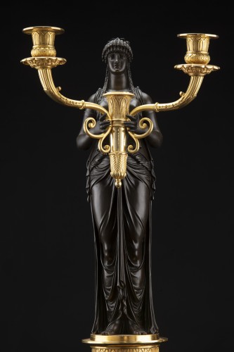 19th century - Empire bronze Candelabra attributed to P. P. Thomire